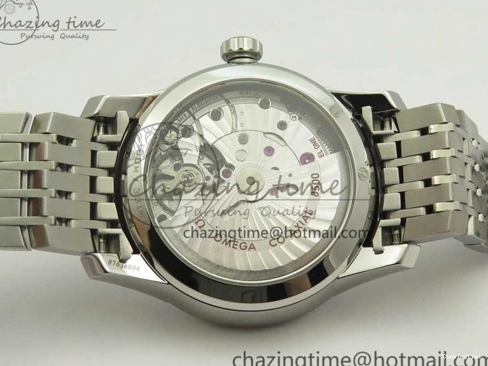 0512 De Ville Hour Vision 41mm SS VSF 1:1 Best Edition White Dial on SS Bracelet A8500 Super Clone Casual 7946